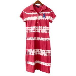 Ralph Lauren Sport Tie Dye Polo Shirt Dress Small